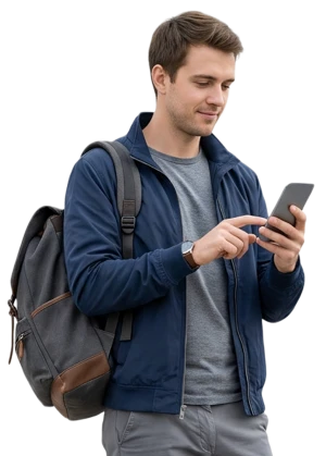 passenger booking a ride