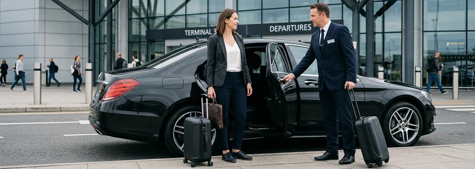 chauffeur receiving traveller image