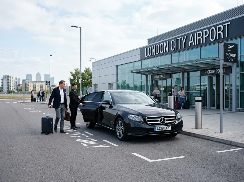 passengers at london city airport