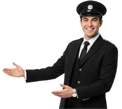 smiling chauffeur